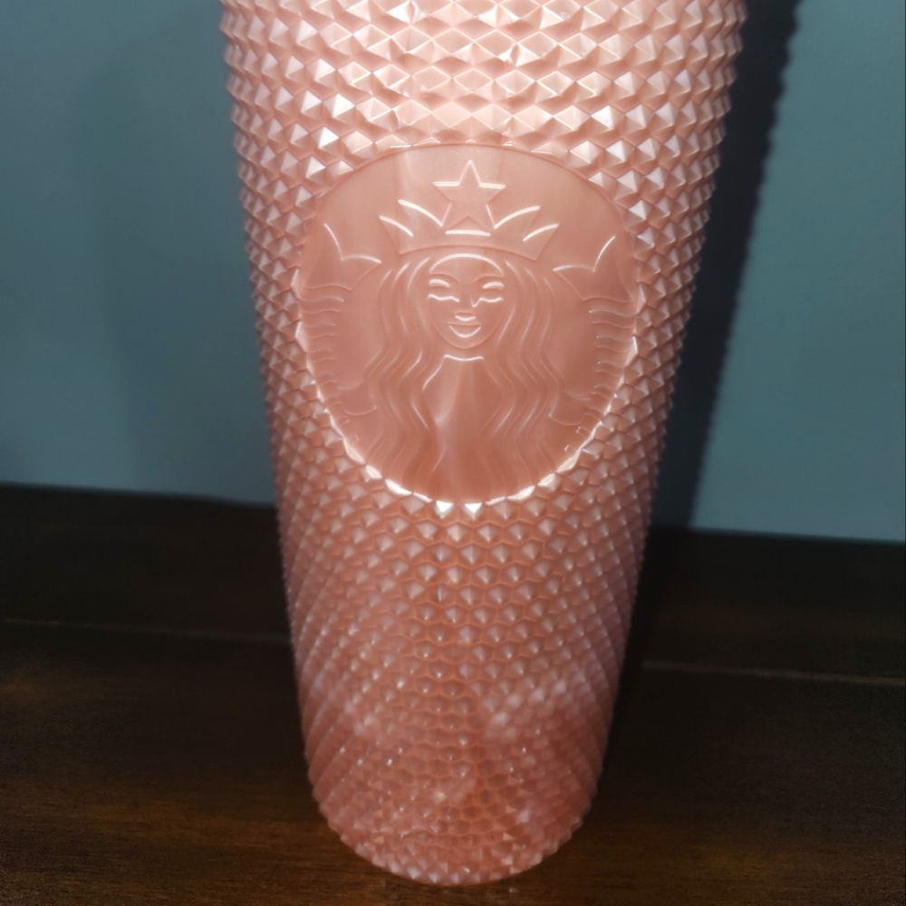 NEW STARBUCKS 2022 Valentine’s Soft Touch Pink Studded Venti 24oz Tumbler - Picture 3 of 8